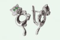 Серьги с драг. камн. 60100463